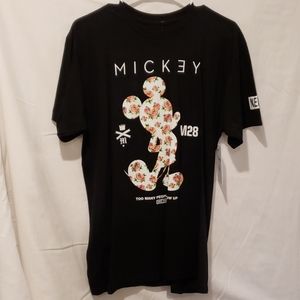 NEFF Mickey Mouse M28 Floral Rose Shirt Size Large